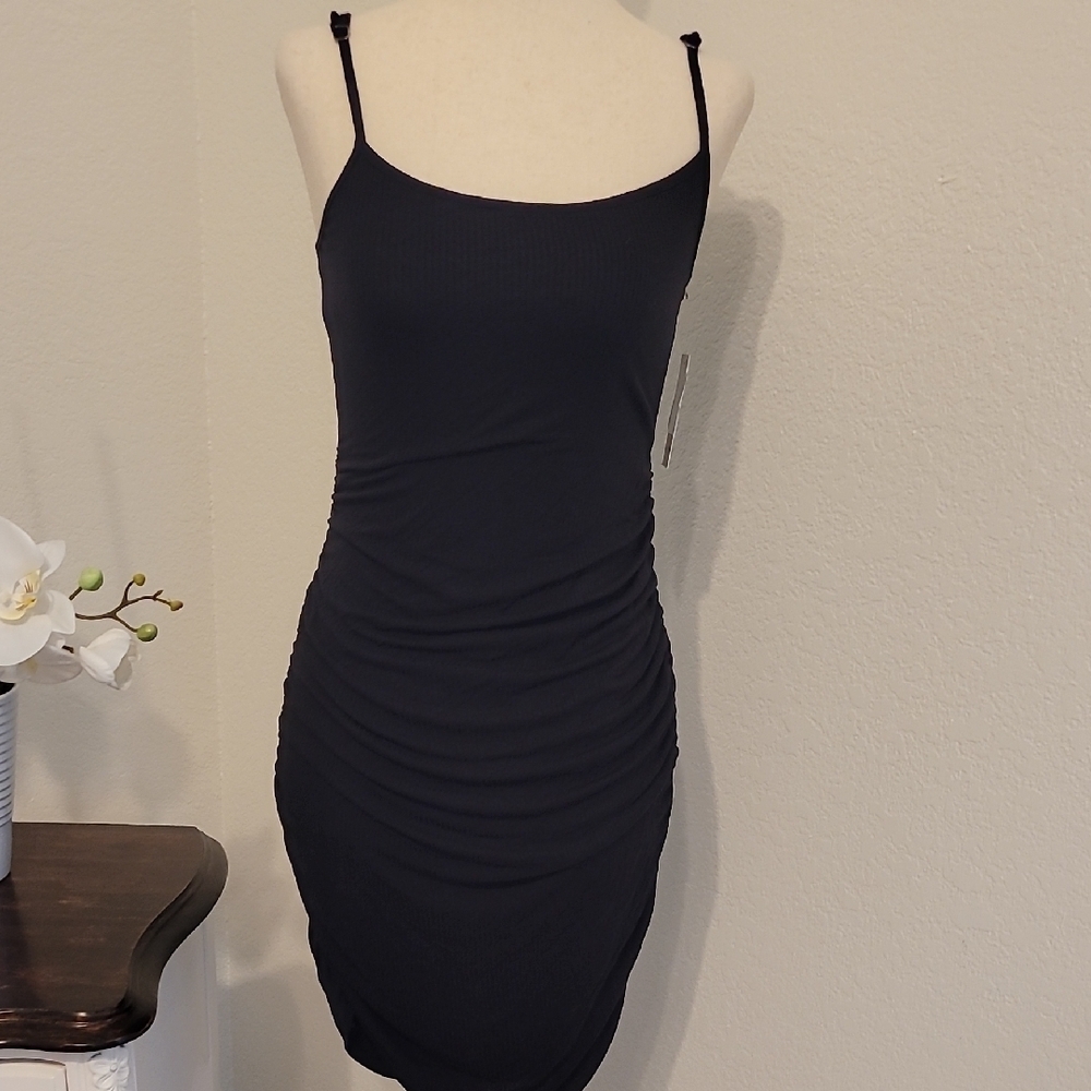 BP Black Stretch Mini Dress Spaghetti Strap